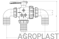 Кран шаровой 3-х ходовой PROLINE 2'' - ID 1725