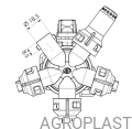 Форсунка 5-позиційна AP0-100/G9 (Стандарт Arag) - ID 1745