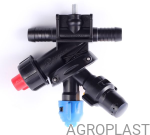 Вращающаяся 3-позиционная проходная форсунка AP0-100/G07/PRO (Система RAU)