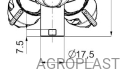 Колпак-распылитель КАС короткий на 7 отверстий RSM0-103/07 (Стандарт RAU) - ID 1062
