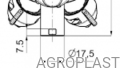 Обертова 3-позиційна прохідна форсунка AP0-100/G07/PRSM/PRO (Система RAU) - ID 1630