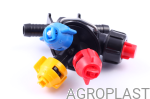 Форсунка 3-позиционная проходная AP0-100/G07/P PROLINE на шланг (Стандарт RAU)