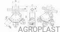 Маятникова форсунка прохідна 0-100/GW08/P (Система Arag) - ID 1455